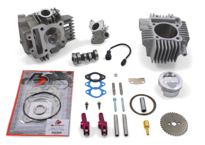TB 178cc Bore Kit, Race Head V2, and Intake Manifold Kit